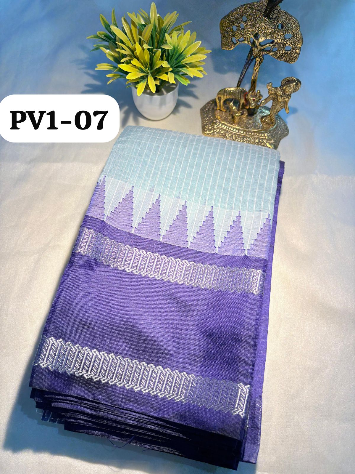 Semi-Gadwal Cotton Silk Saree