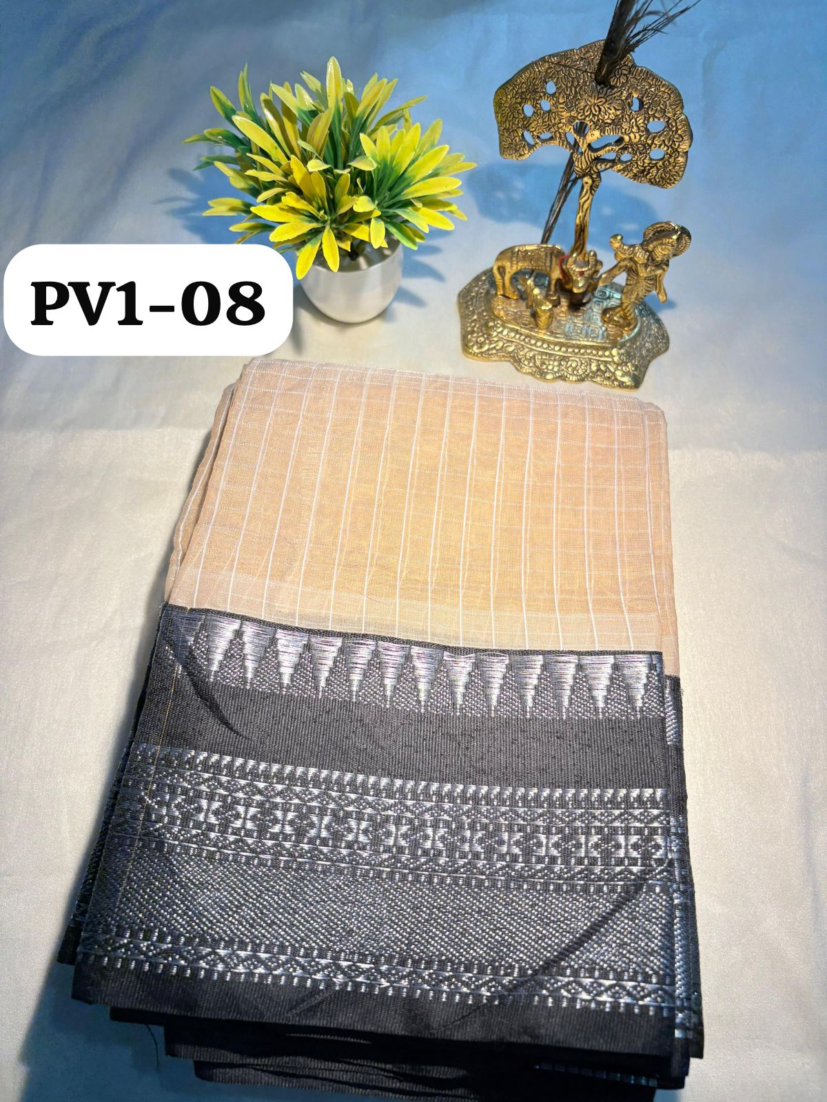 Semi-Gadwal Cotton Silk Saree