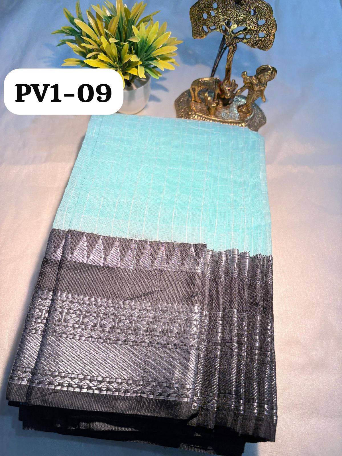 Semi-Gadwal Cotton Silk Saree