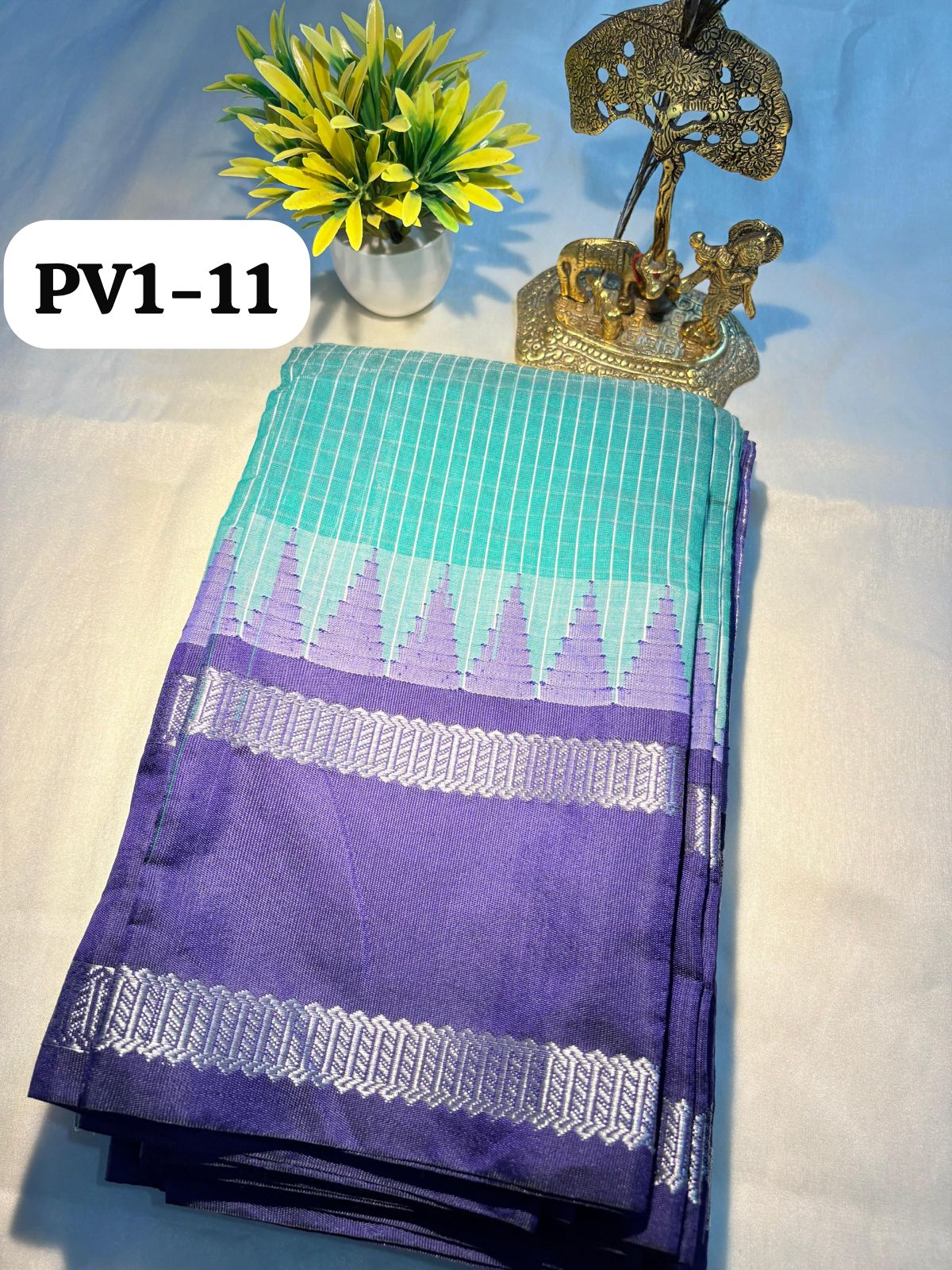 Semi-Gadwal Cotton Silk Saree