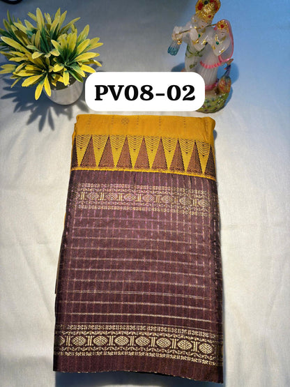 Semi-Gadwal Silk Saree