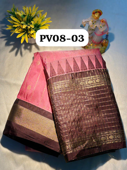 Semi-Gadwal Silk Saree