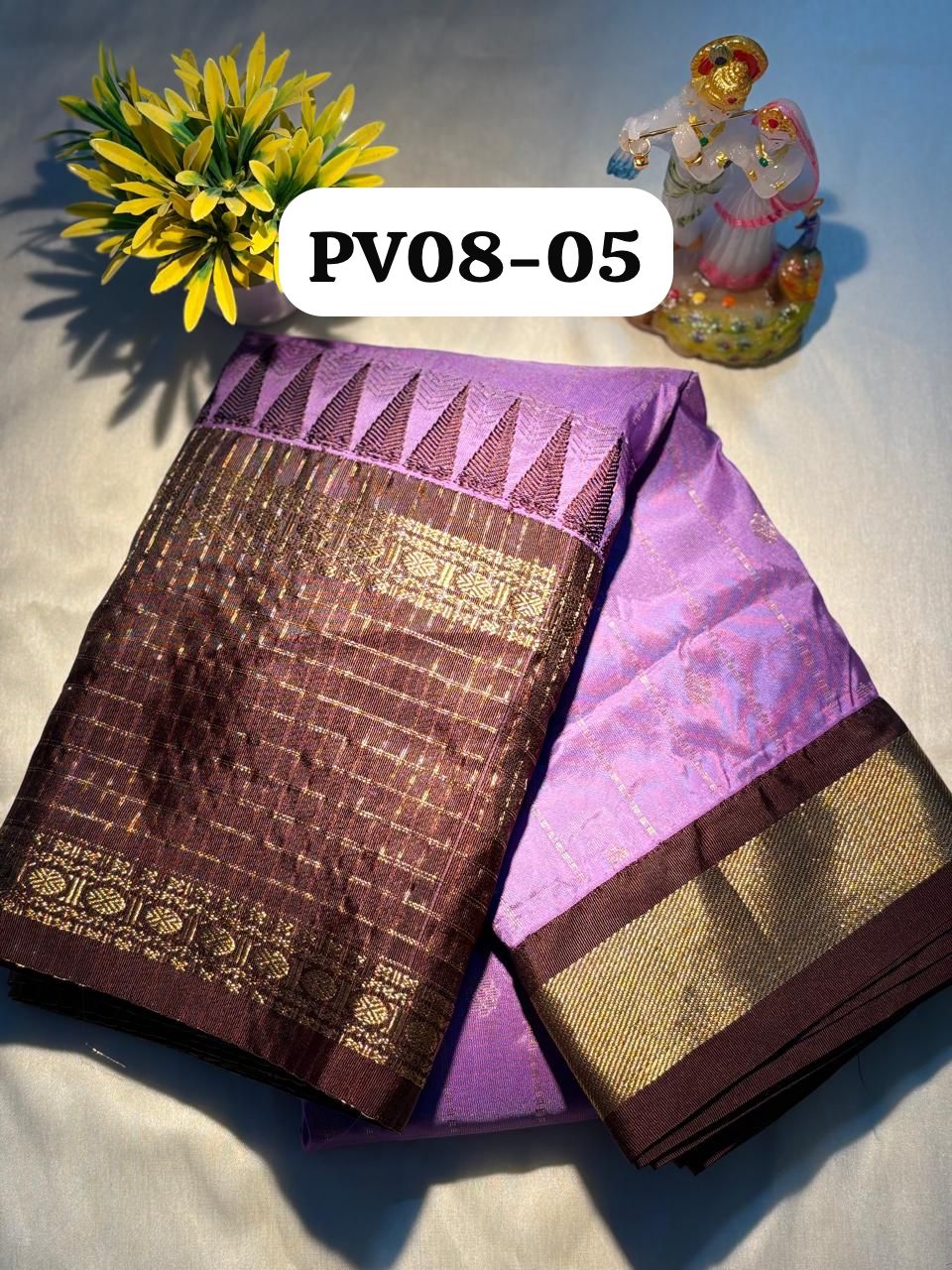 Semi-Gadwal Silk Saree