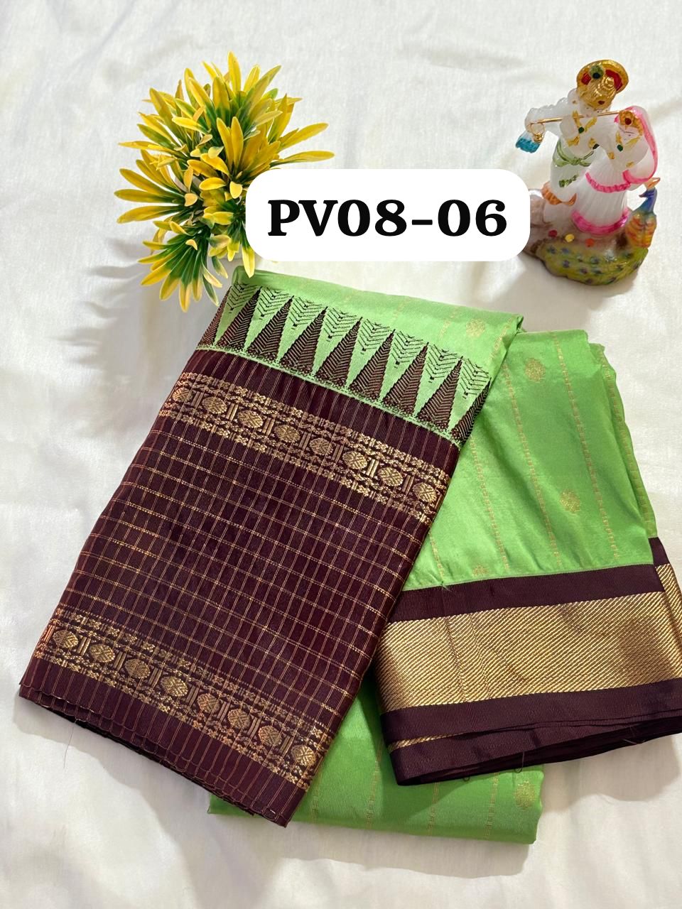 Semi-Gadwal Silk Saree
